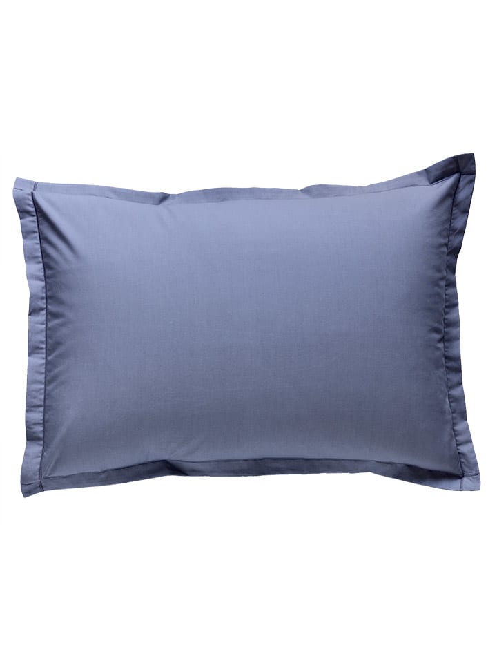 Perkal-Kissenbezug in Blau