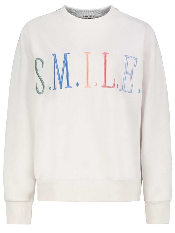 Sweatshirt in Weiß