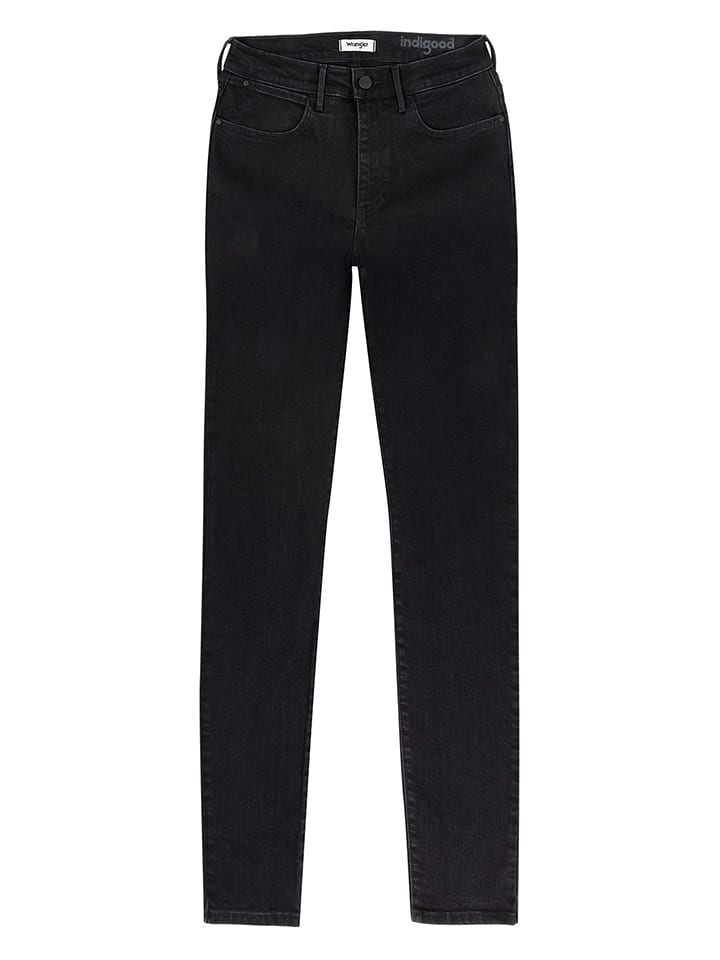 Dżinsy - Skinny fit - w kolorze czarnym