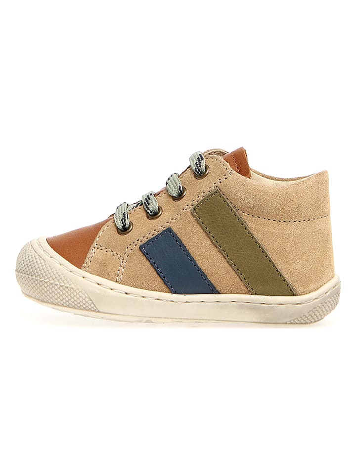 Skórzane sneakersy "Macks" w kolorze beżowym