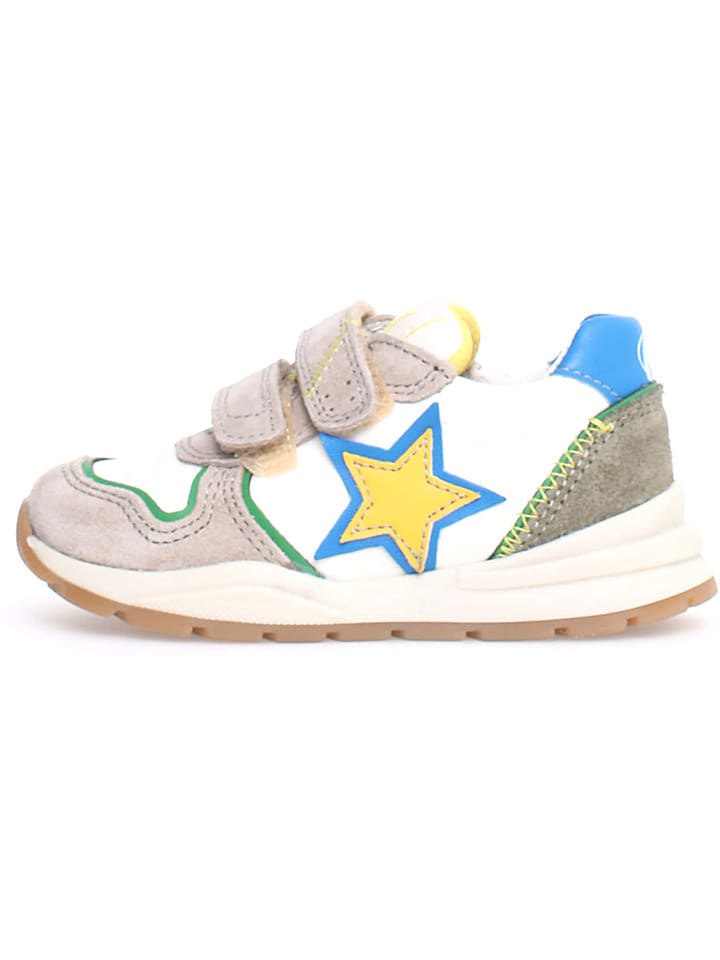 Leren sneakers "Argal" lichtblauw/beige/wit