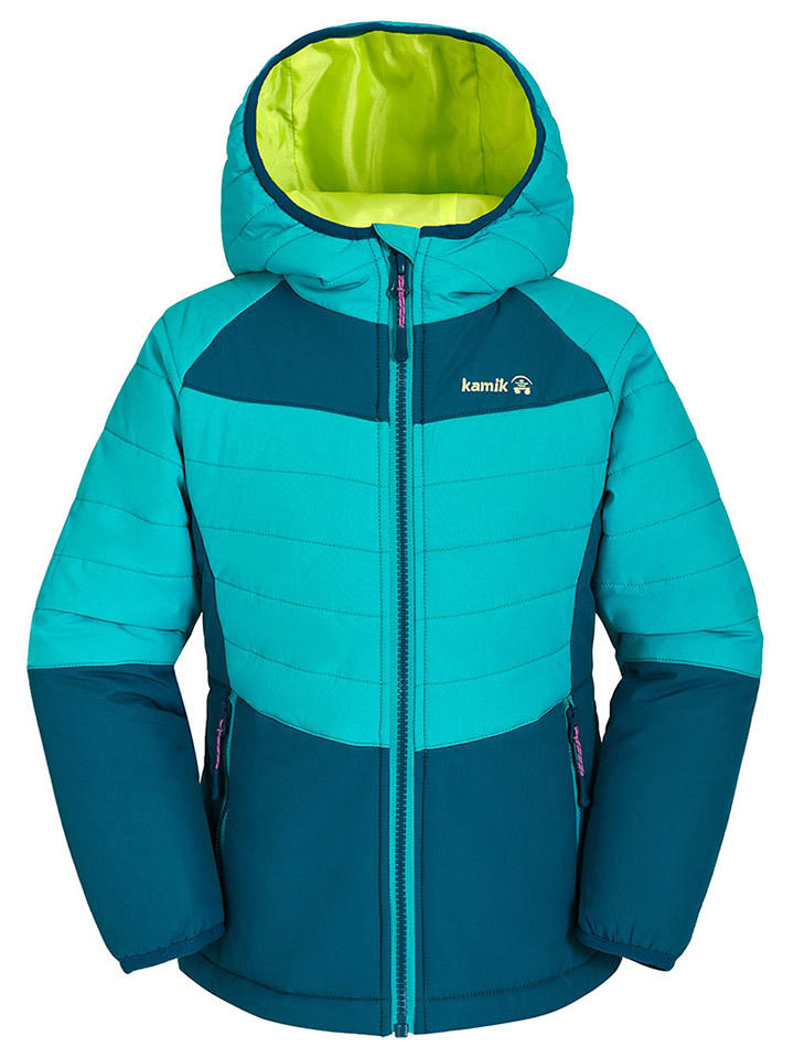 Dünne Ganzjahres-Steppjacke "Celeste" in Türkis/ Petrol