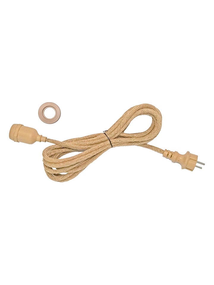 Kabel w kolorze beżowym do lampy - dł. 500 cm