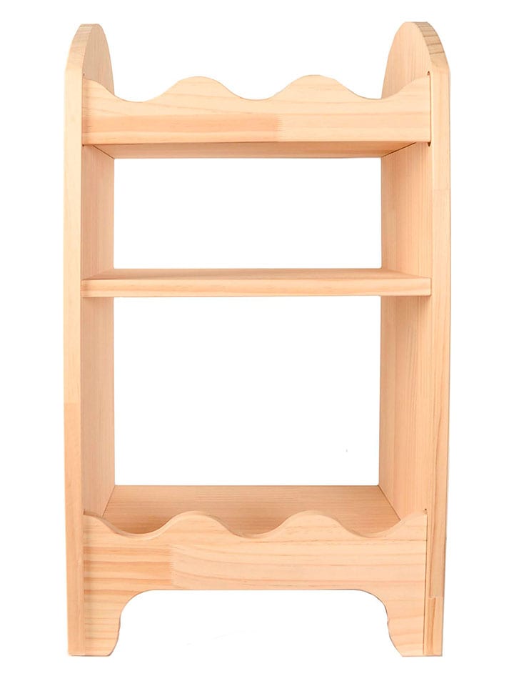 Nachttisch "Lola" in Beige - (B)40 x (H)70 x (T)30 cm
