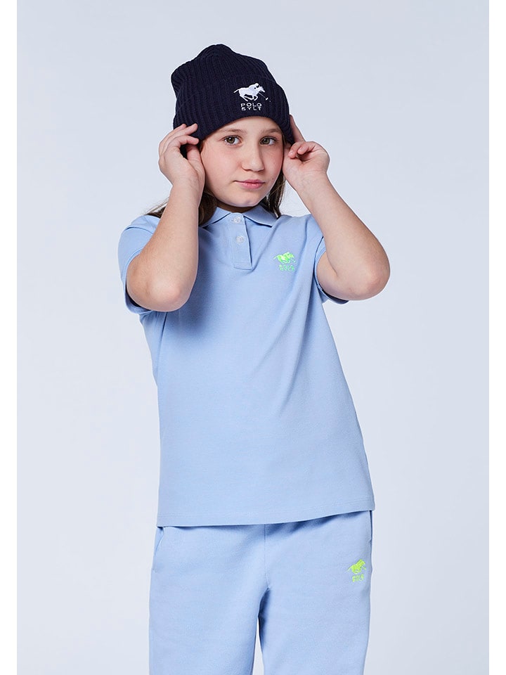 Poloshirt in Hellblau