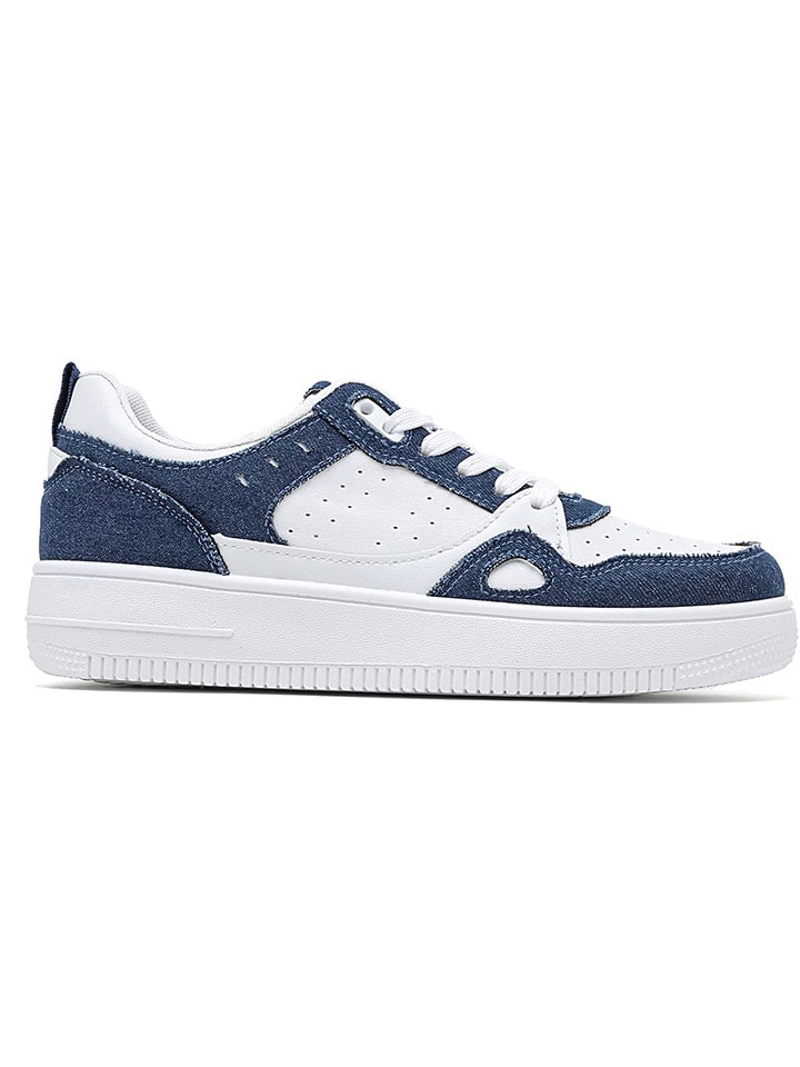 Sneakers in Blau/ Weiß