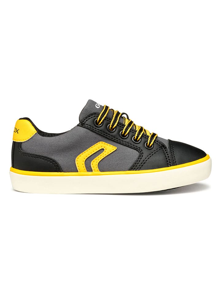 Sneakersy "Gisli" w kolorze czarno-żółtym