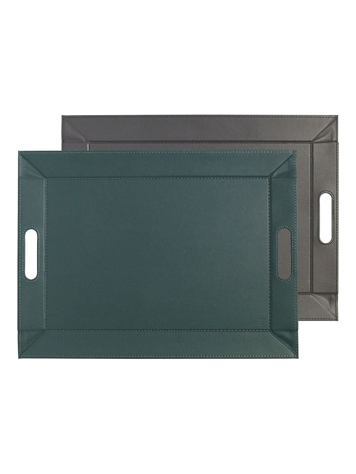 Wendetablett in Petrol/ Anthrazit - (L)55 x (B)41 cm