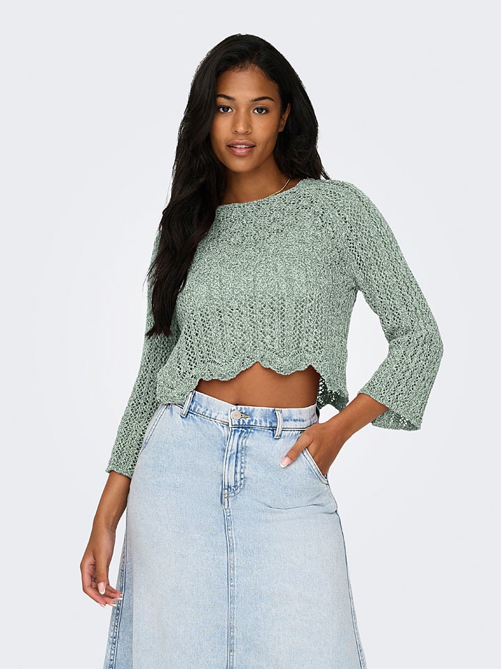 Sweter w kolorze zielonym