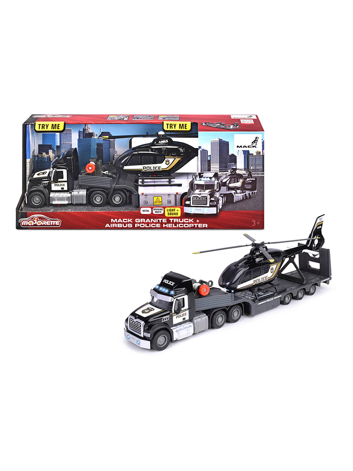 Pojazd "Mack Truck + Police Helicopter" - 3+