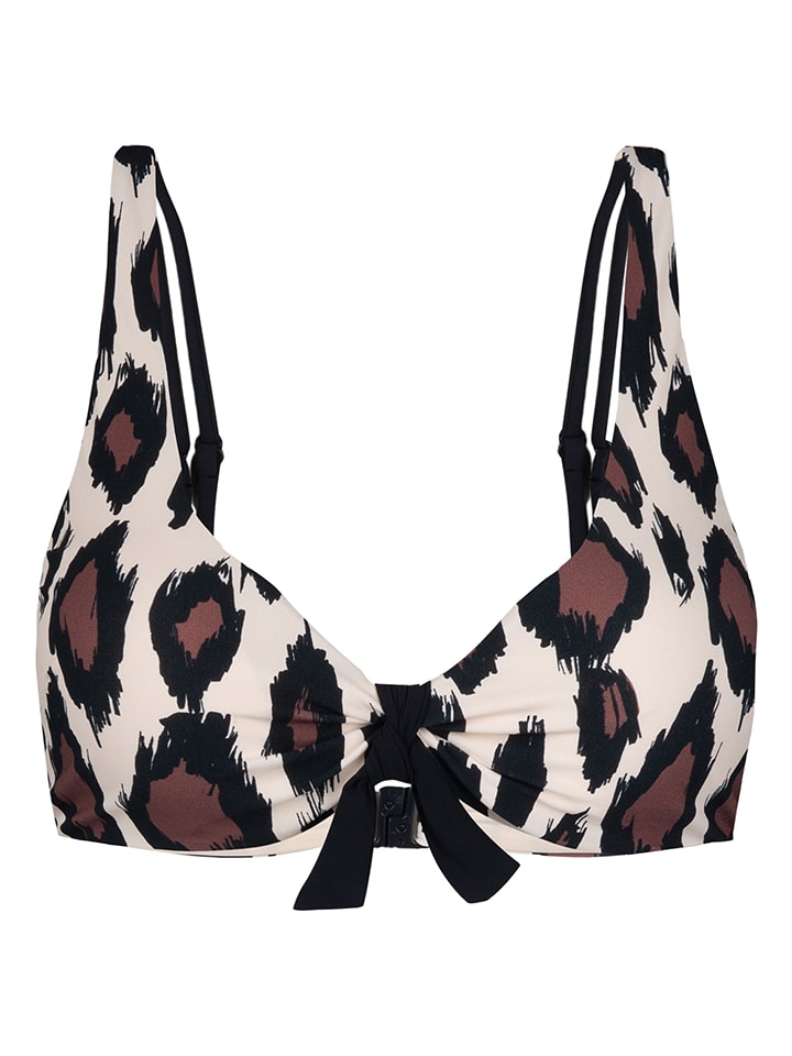 Bikini-Oberteil in Beige/ Braun
