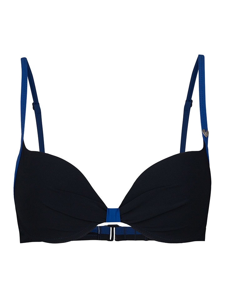 Biustonosz bikini w kolorze niebiesko-czarnym