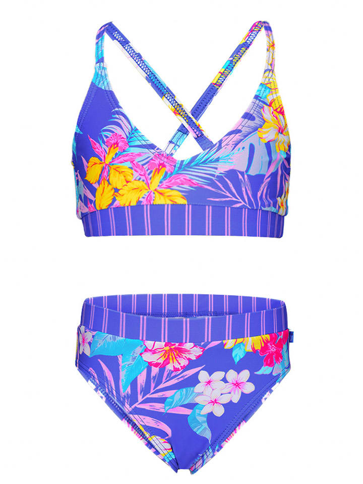Bikini-Set "Nixie" in Blau/ Bunt