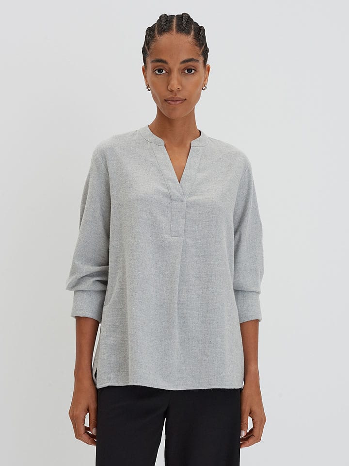 Bluse in Grau
