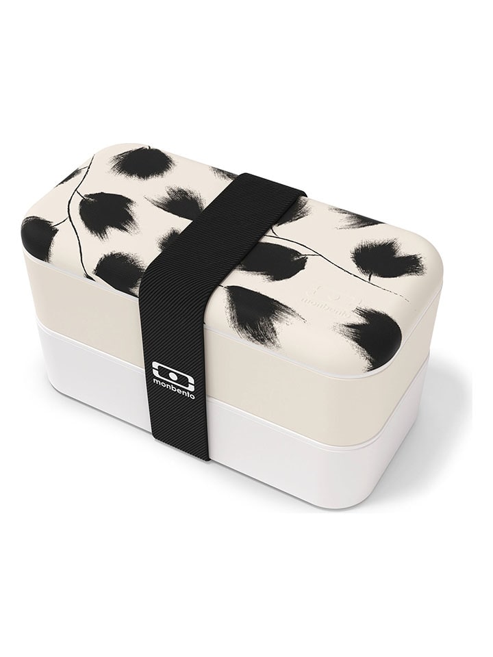 Lunchbox in Creme/ Schwarz  - 1 l