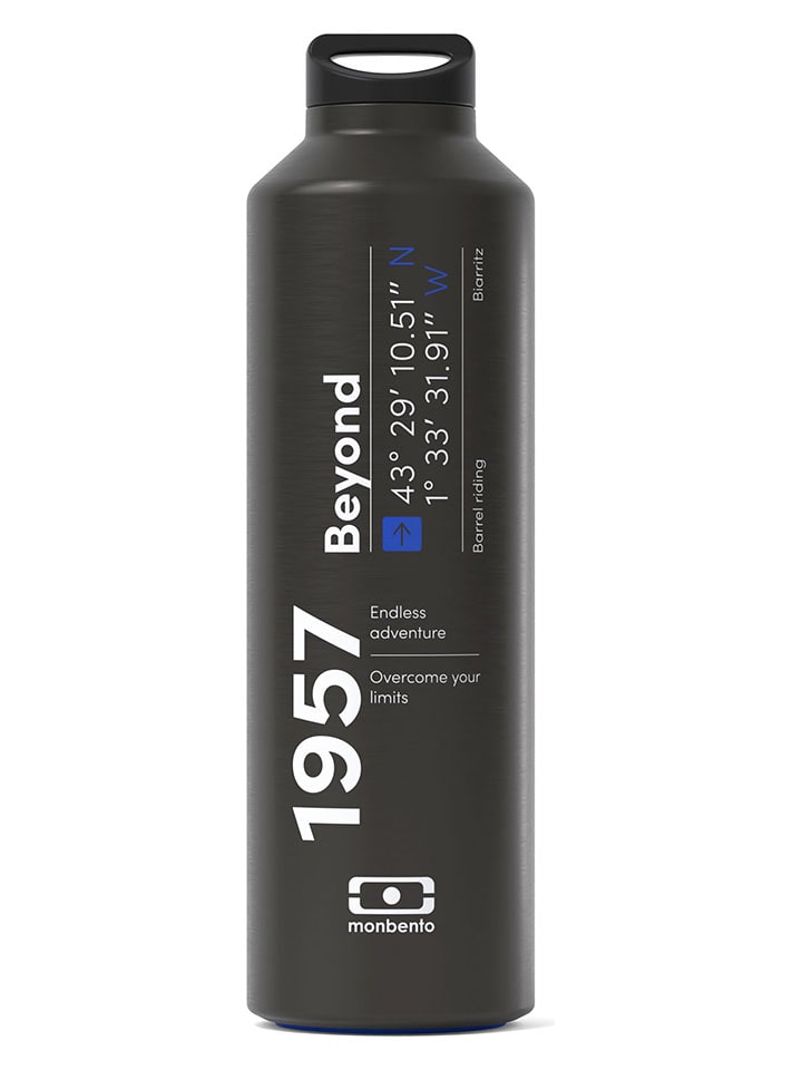 Isolierflasche "Beyond" in Schwarz/ Blau - 500 ml