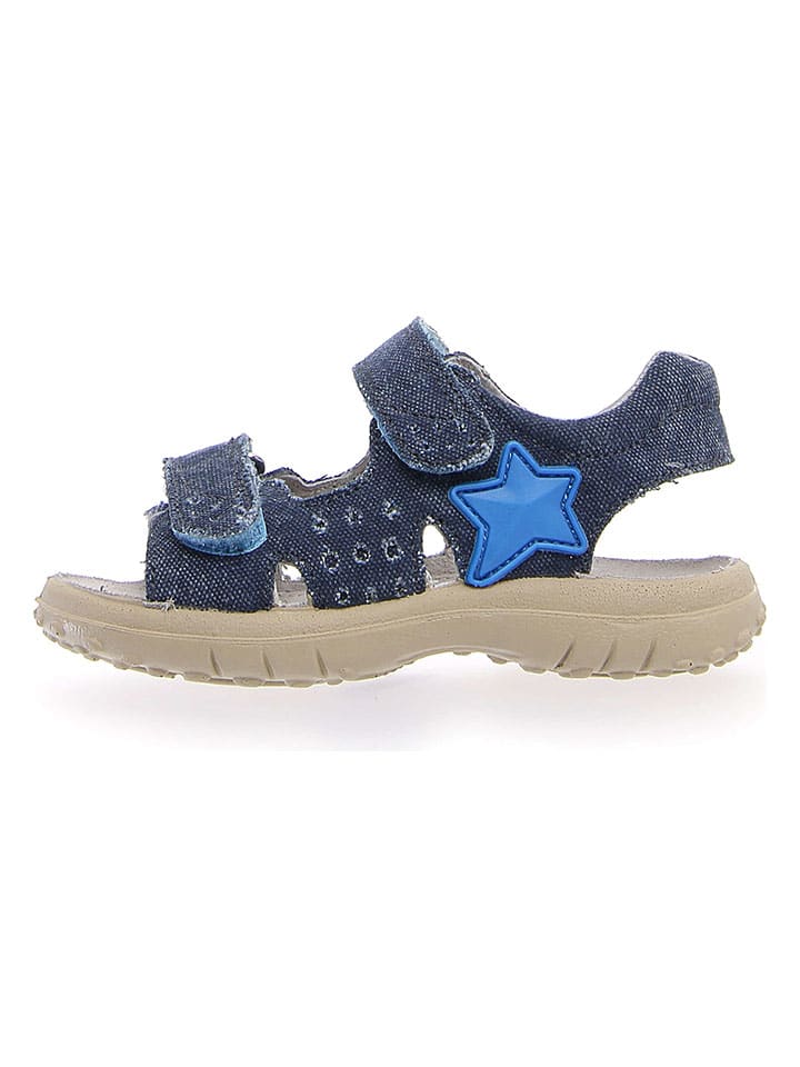 Leren sandalen donkerblauw