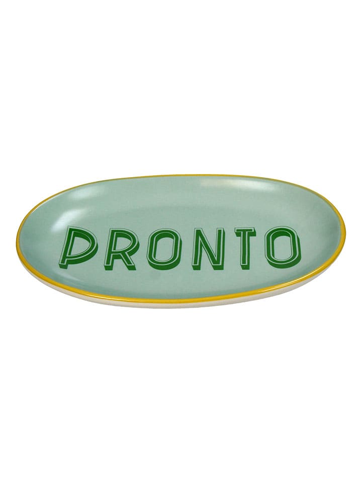 Talerz "Pronto" w kolorze miętowym do serwowania - 21 x 12,5 cm