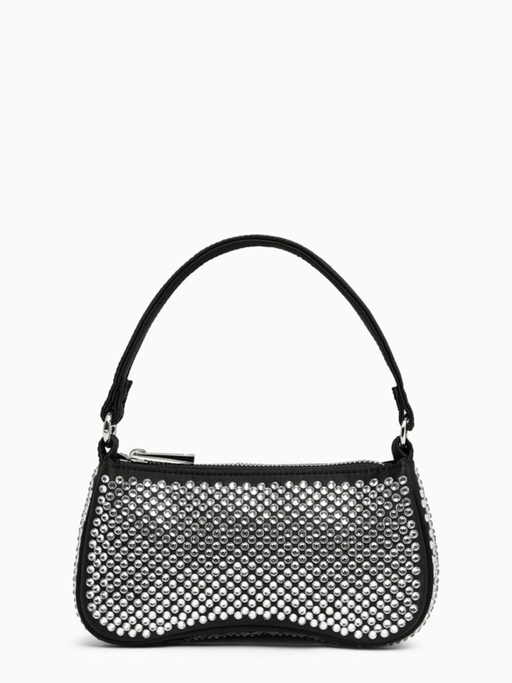 Schultertasche "Eva" in Schwarz - (B)20 x (H)11 x (T)4,5 cm