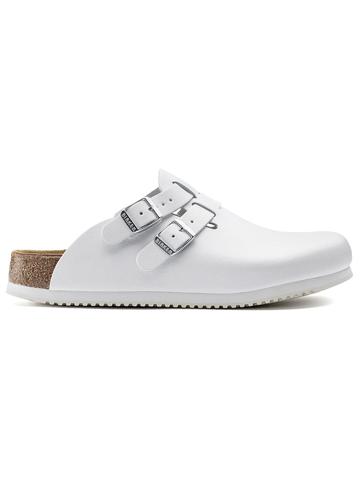 Leder-Clogs "Kay" in Weiß