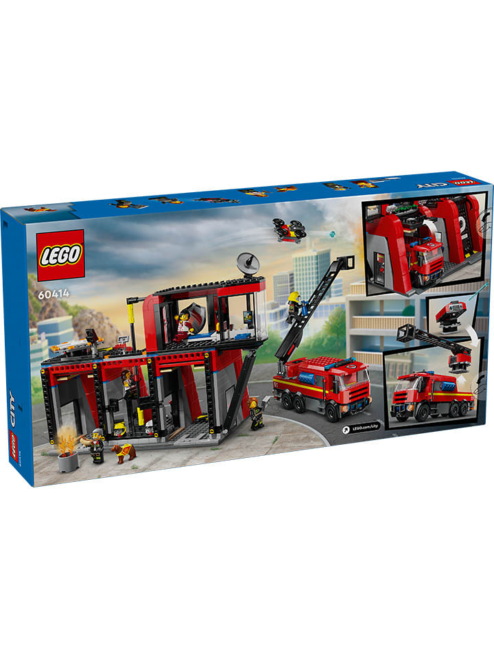 LEGO® City Feuerwehrstation mit Drehleiterfahrzeug - ab 6 Jahren