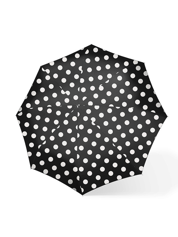 Parasol w kolorze czarno-białym