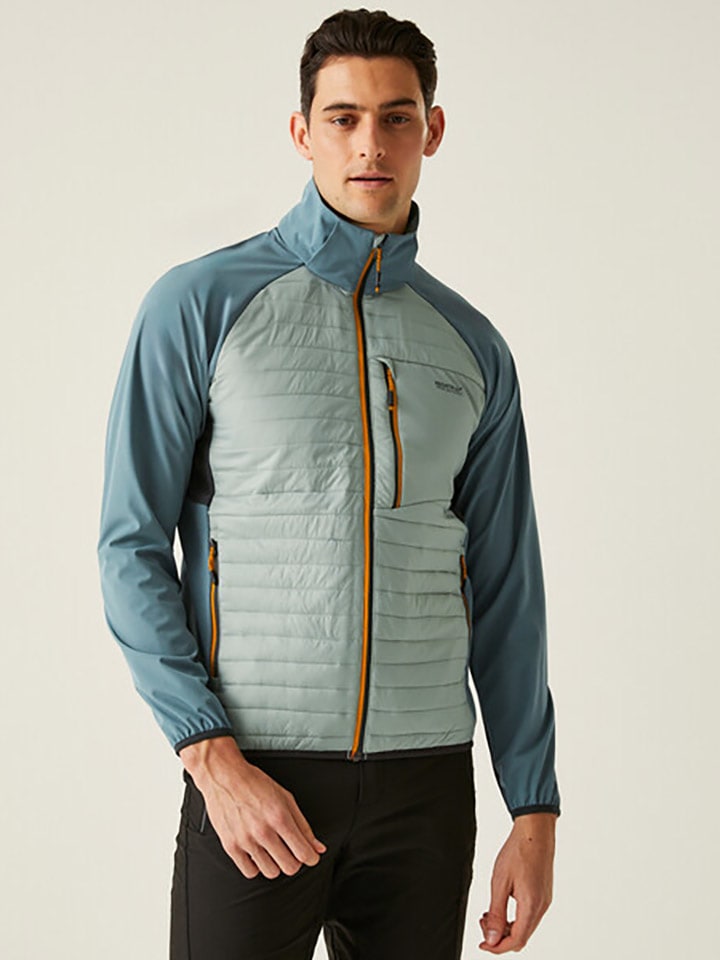 Hybridjacke "Pro II" in Hellblau/ Grau