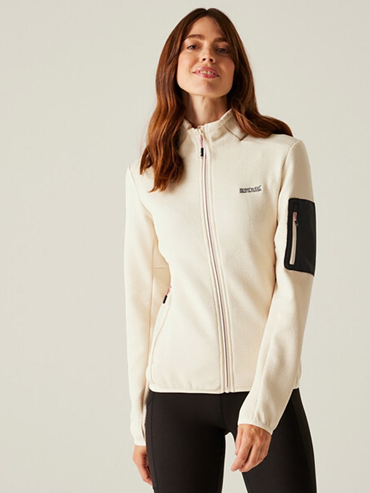 Fleecejacke "Aldean" in Creme