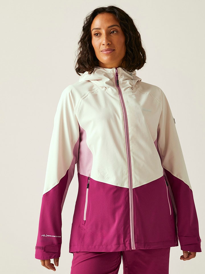 Funktionsjacke "Raddick III in Creme/ Pflaume