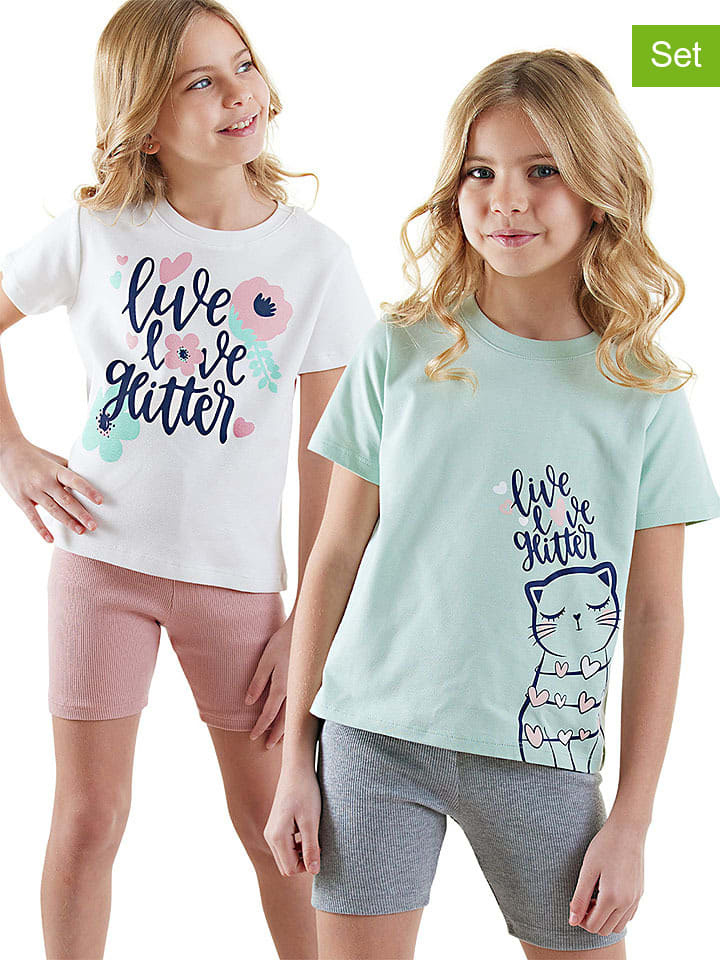 2-delige set: pyjama's meerkleurig
