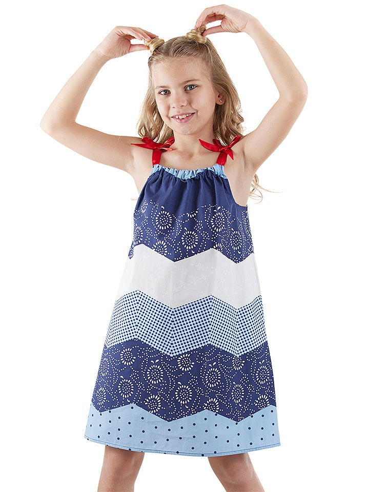 Kleid in Blau/ Hellblau