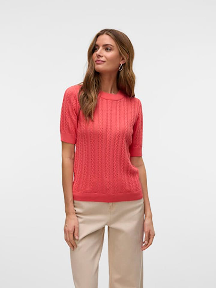 Pullover in Koralle