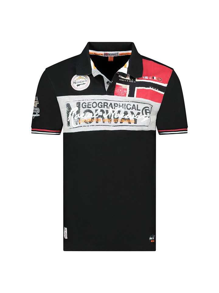Poloshirt "Kidney" in Schwarz