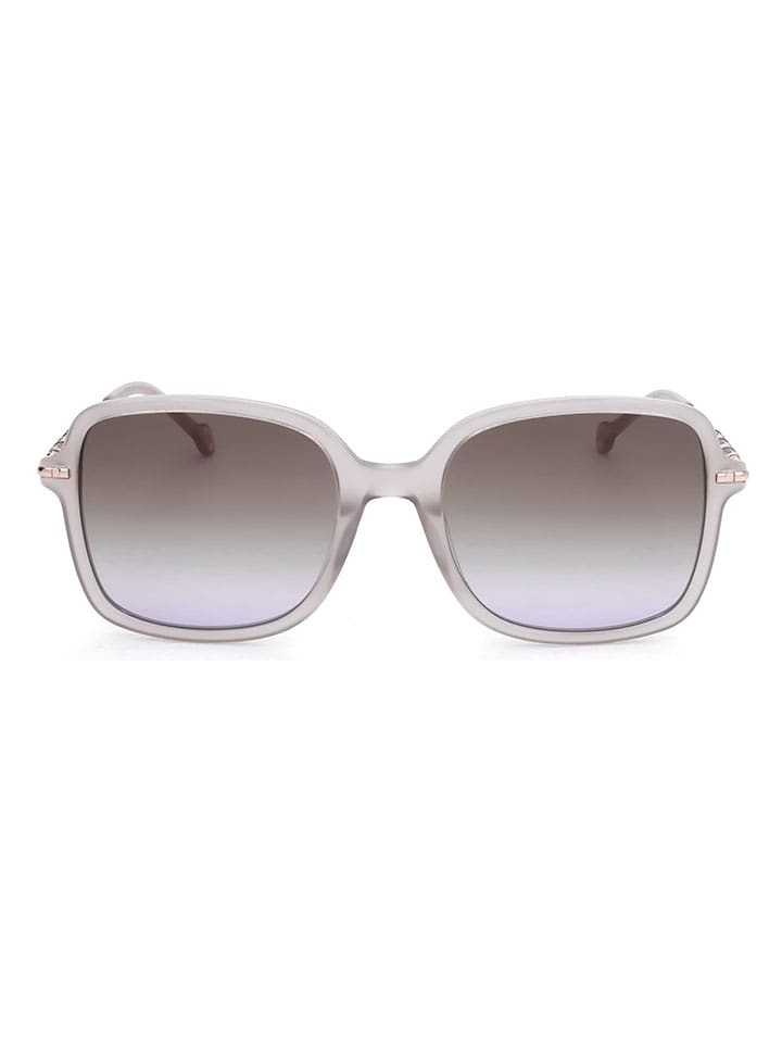 Damen-Sonnenbrille in Creme/ Grau