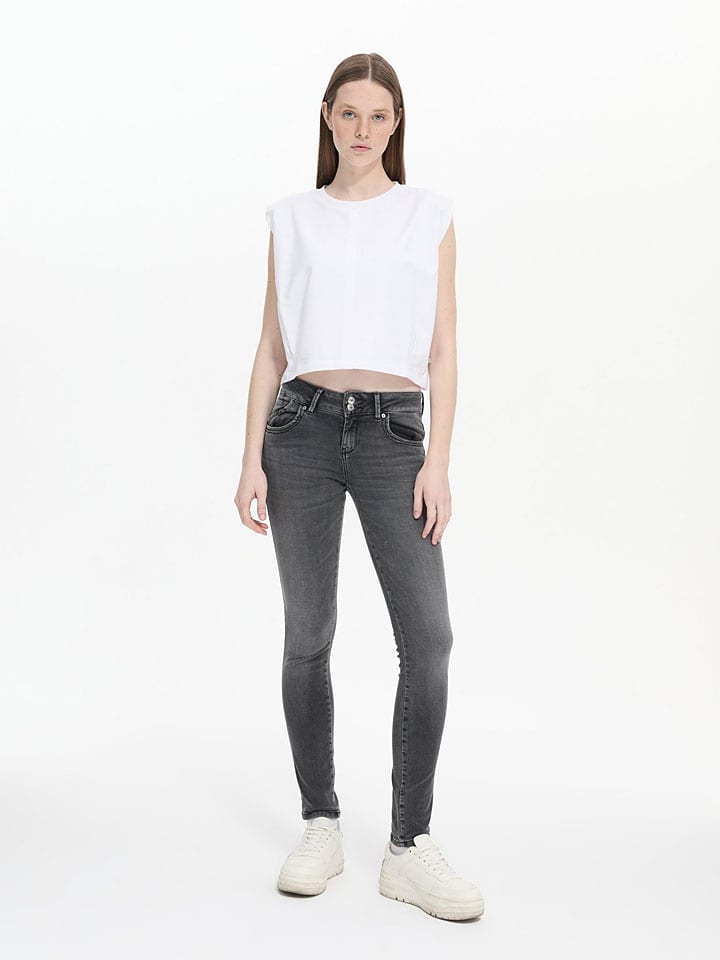 Spijkerbroek "Molly" - skinny fit - grijs