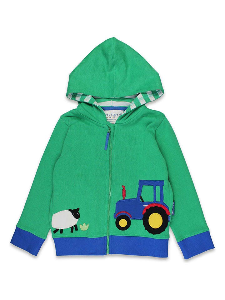 Sweatjacke in Grün