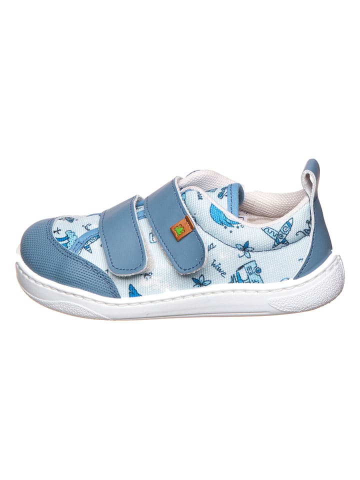 Sneakersy w kolorze błękitnym do chodzenia na boso