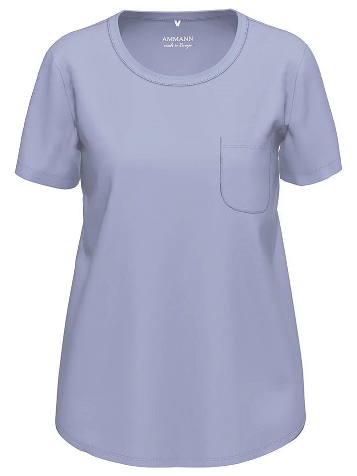 Pyjama-Oberteil in Hellblau