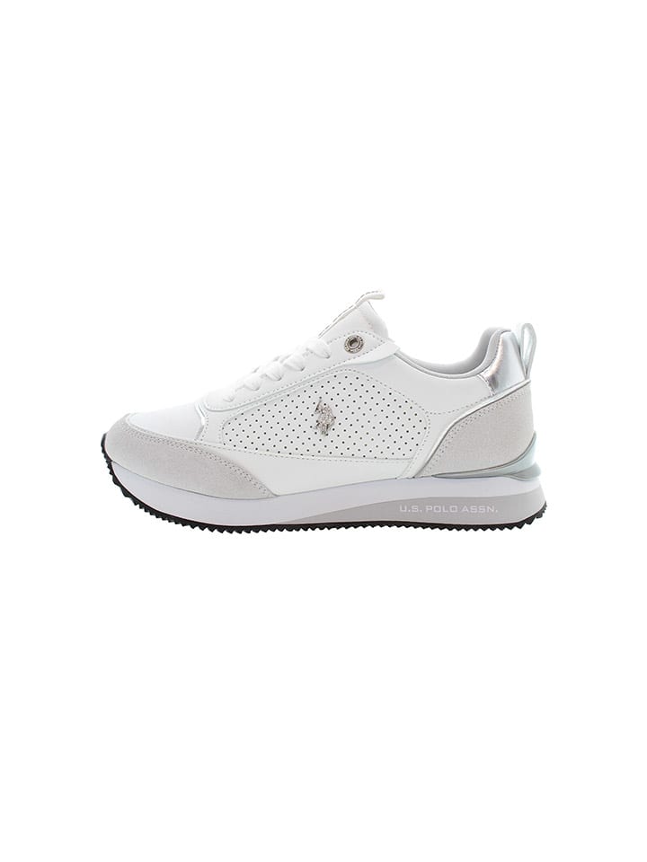 Sneakersy w kolorze biało-szarym