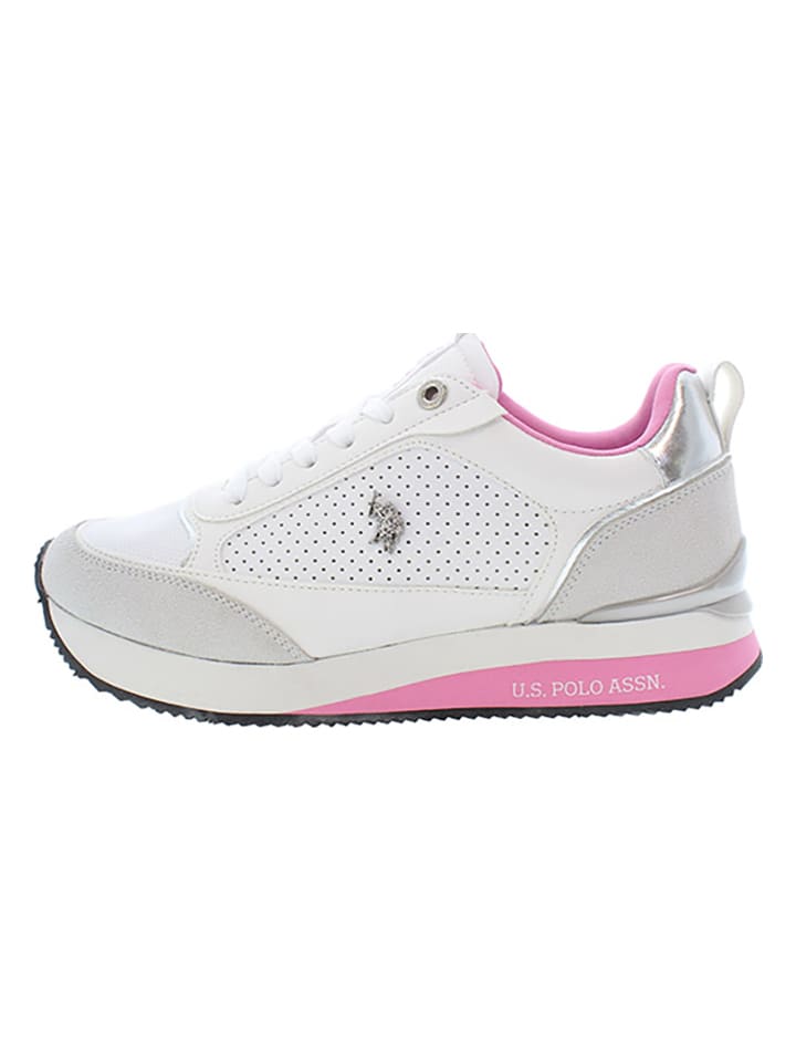 Sneakersy w kolorze szaro-białym
