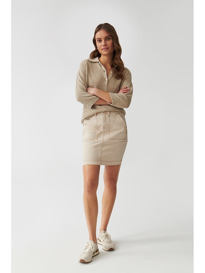 Jeansrock "Merana" in Beige