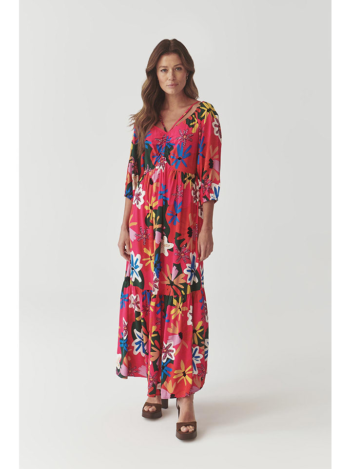 Kleid in Pink/ Bunt