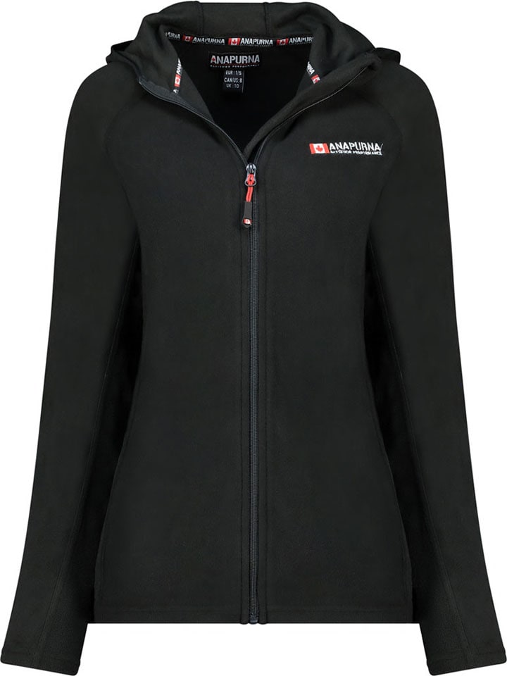 Fleecejacke "Tugoodana" in Schwarz
