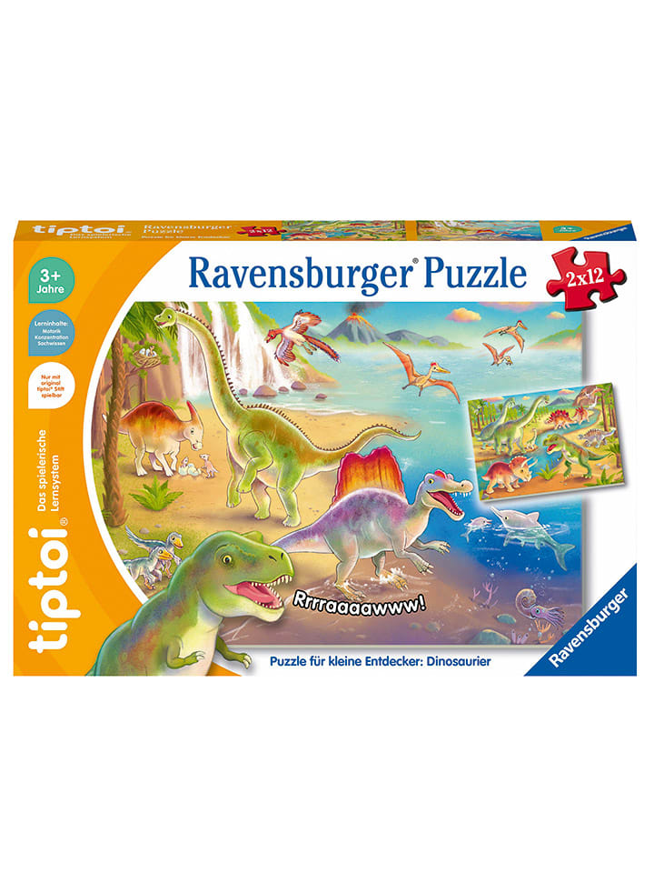 tiptoi® 2x12 Puzzle "Dinosaurier" - ab 3 Jahren