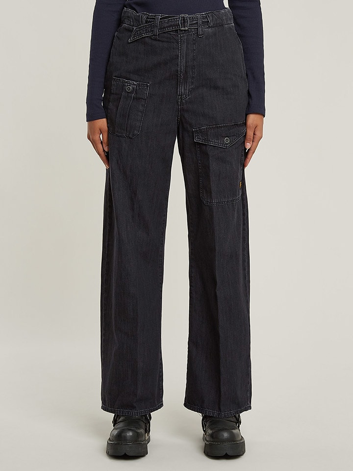 Cargohose in Schwarz