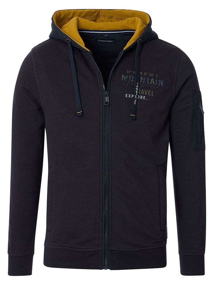 Sweatjacke in Dunkelblau