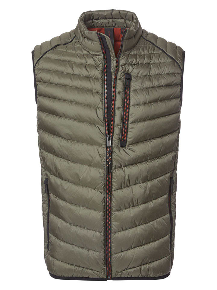 Steppweste in Khaki