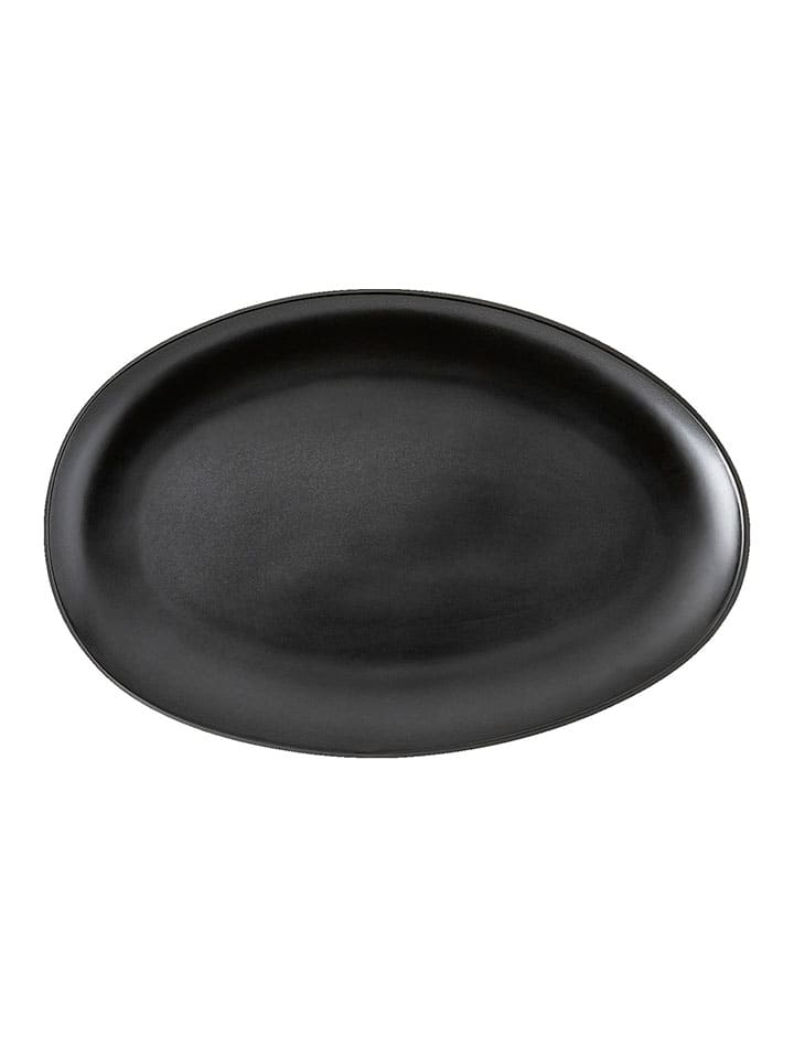 Servierplatte "Junto" in Schwarz - (B)33 x (H)22 cm