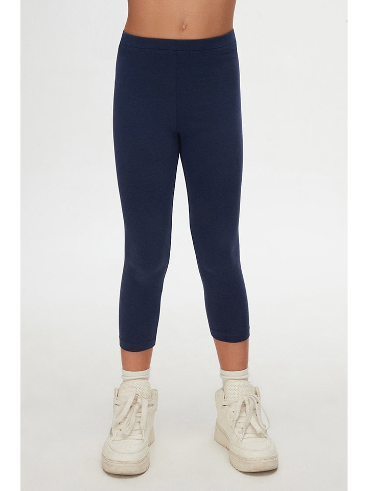 Legginsy w kolorze granatowym
