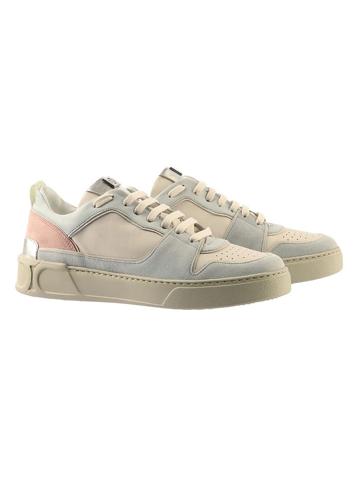 Leren sneakers "Macba Seven" crème/meerkleurig